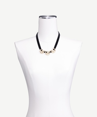  YARGICI Metal Uç Detaylı Siyah Kolye