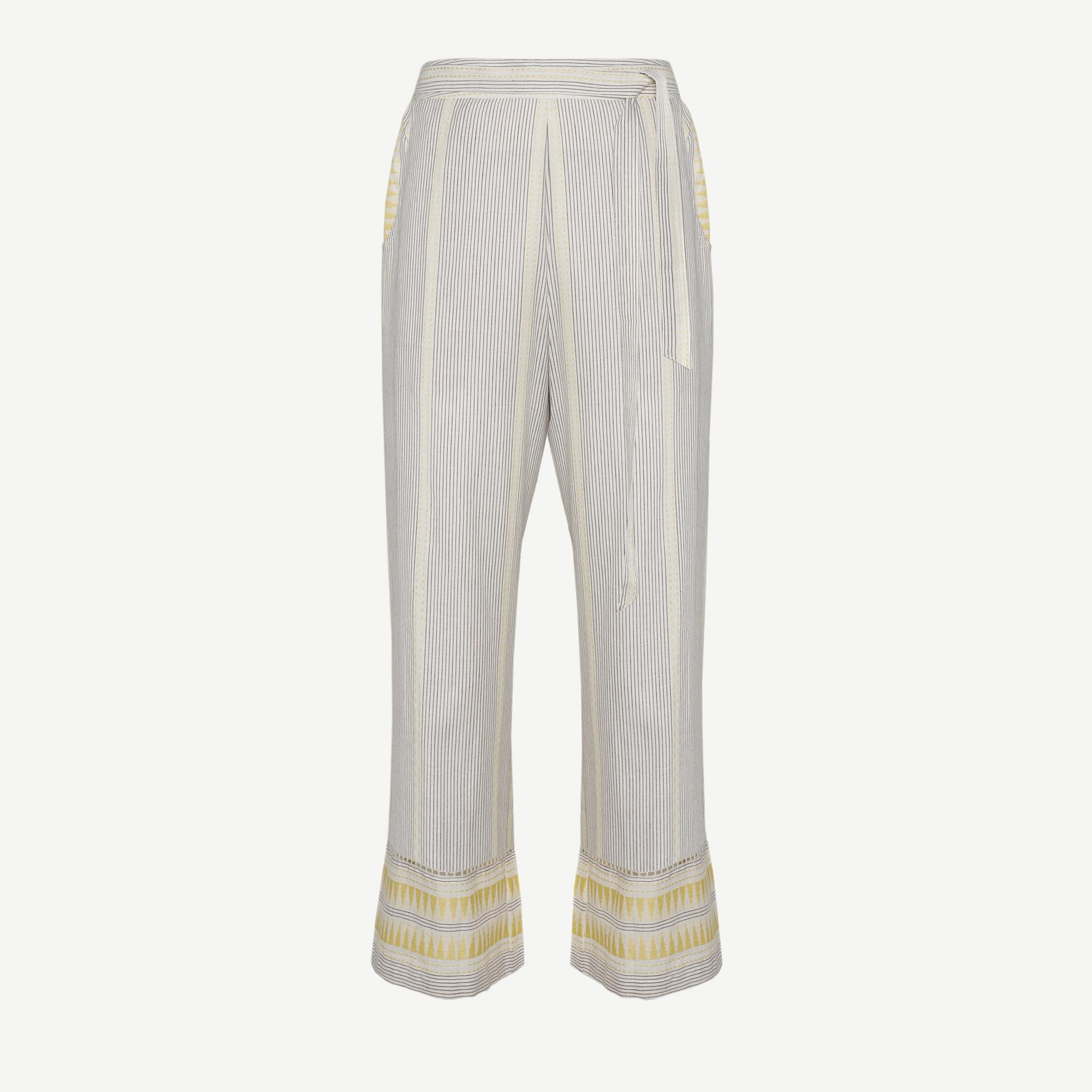 YARGICI KEMERLİ CROPPED BOY PANTOLON