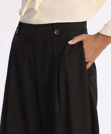  YARGICI Geniş Yüksek Bel Pantolon