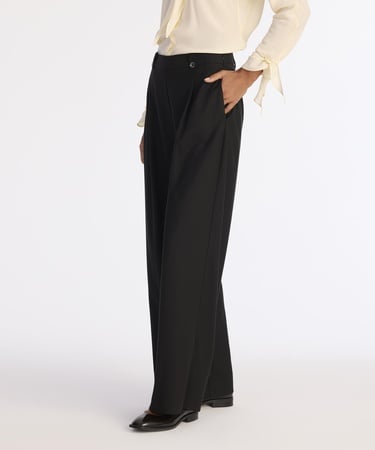  YARGICI Geniş Yüksek Bel Pantolon