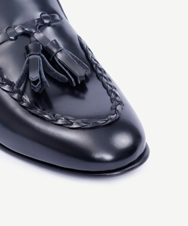  YARGICI Püskül Detaylı Deri Loafer