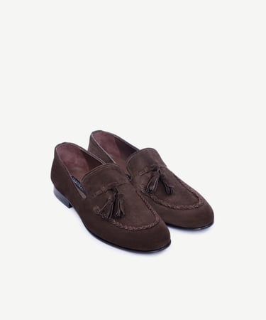  YARGICI Püskül Detaylı Deri Loafer