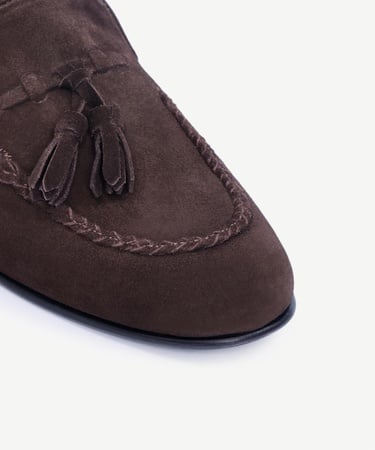  YARGICI Püskül Detaylı Deri Loafer