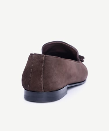  YARGICI Püskül Detaylı Deri Loafer