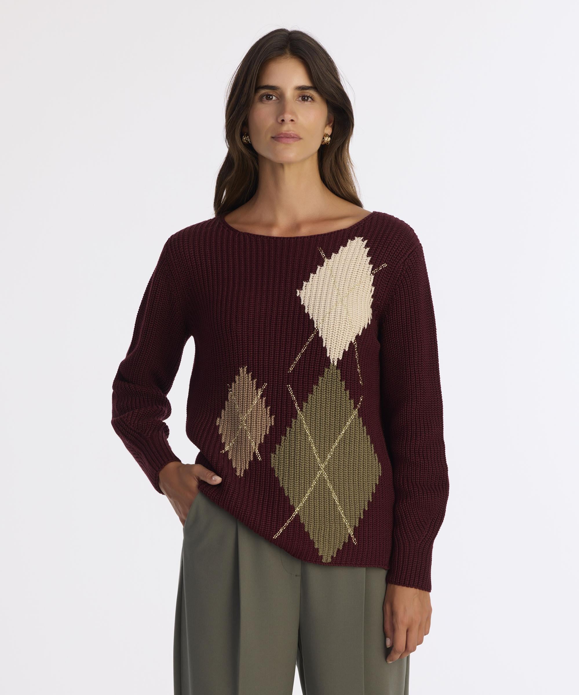  YARGICI Regular Kayık Yaka Uzun Kol Kazak