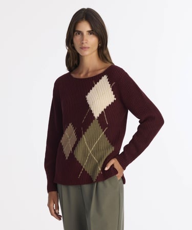  YARGICI Regular Kayık Yaka Uzun Kol Kazak