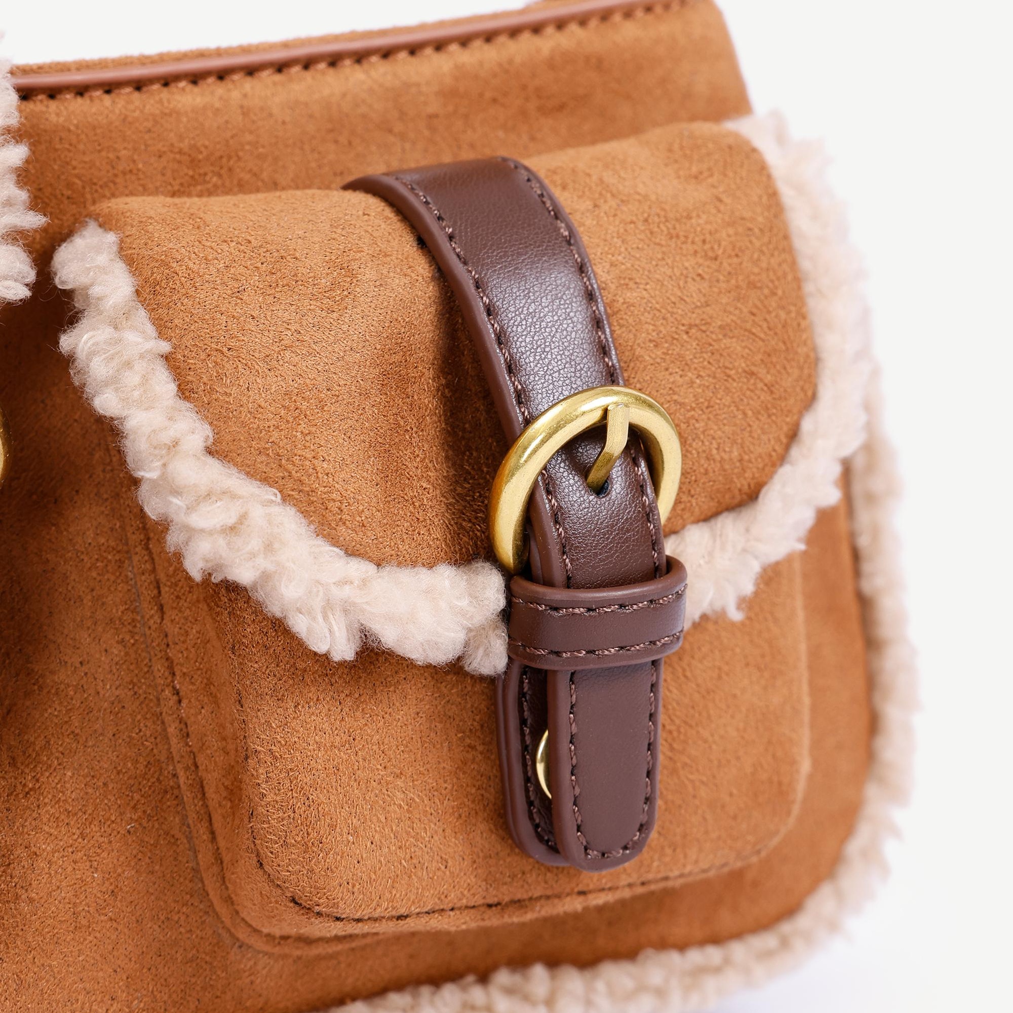 YARGICI Çift Cepli Baget Omuz Çantası