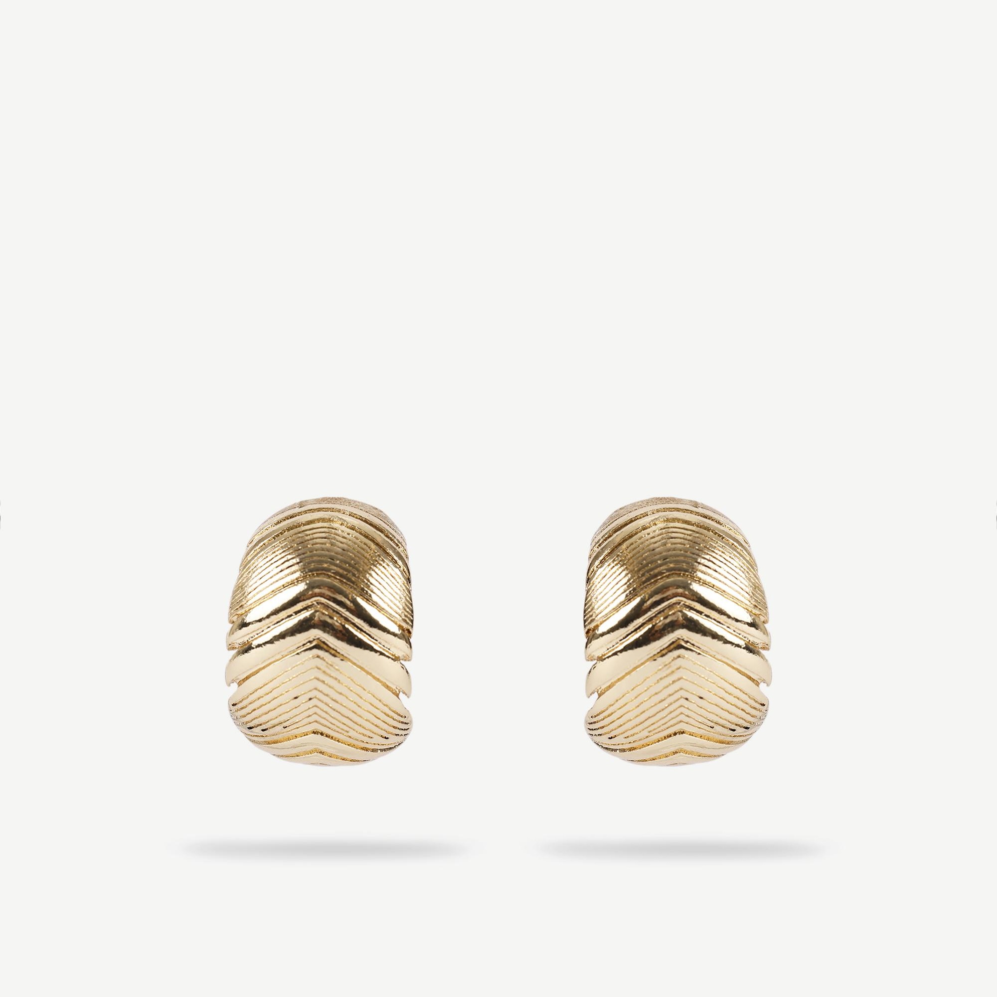 YARGICI Dokulu Gold Küpe