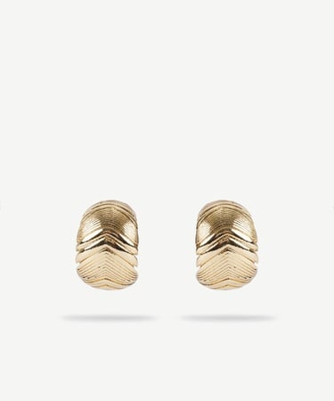  YARGICI Dokulu Gold Küpe