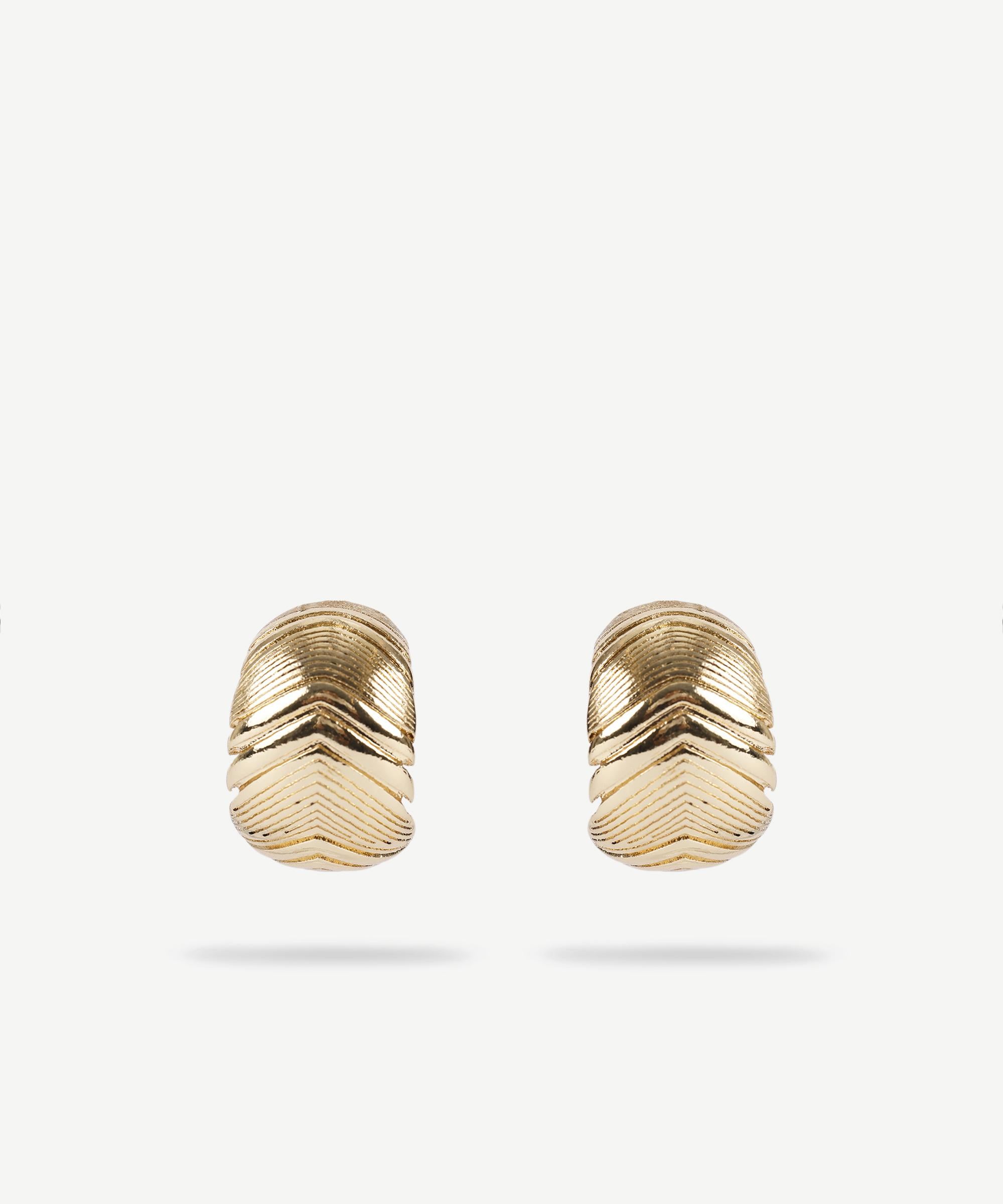  YARGICI Dokulu Gold Küpe