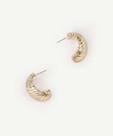  YARGICI Dokulu Gold Küpe