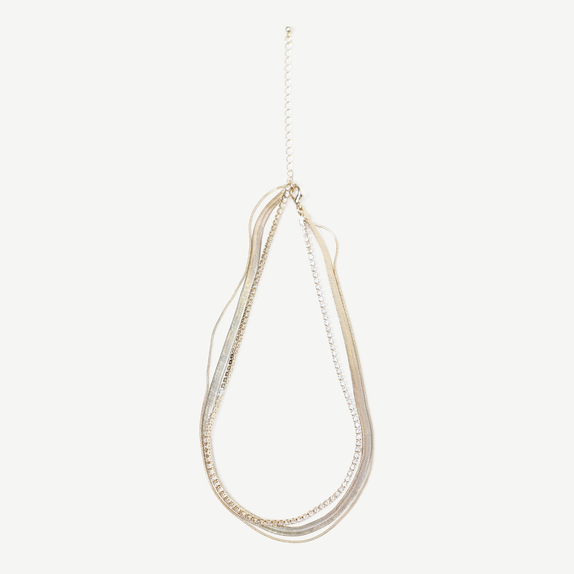 YARGICI Çok Sıralı Gold Kolye