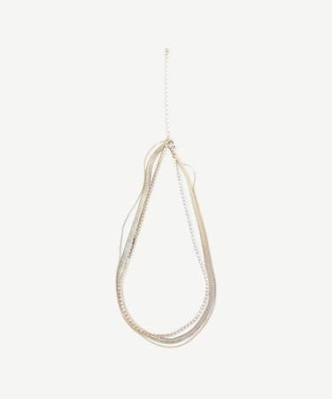  YARGICI Çok Sıralı Gold Kolye