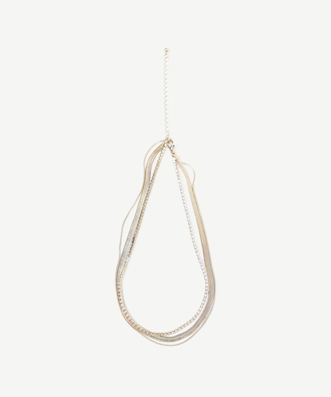  YARGICI Çok Sıralı Gold Kolye