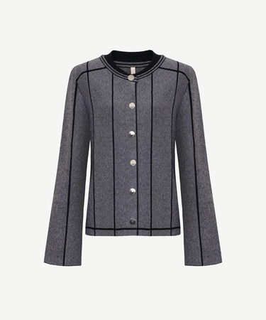  YARGICI Regular Bisiklet Yaka Uzun Kol Hırka