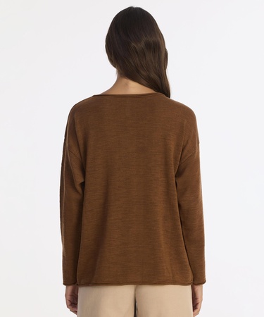  YARGICI Geniş Yarım Balıkçı Yaka Uzun Kol Kazak