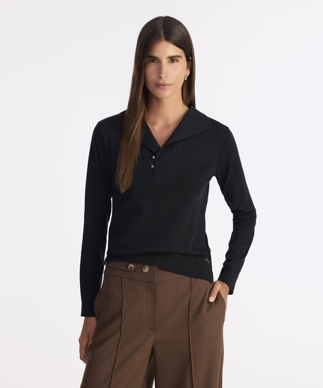  YARGICI Regular Ceket Yaka Uzun Kol Kazak