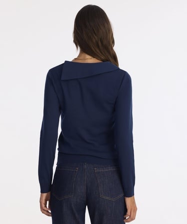  YARGICI Regular Kayık Yaka Uzun Kol Kazak