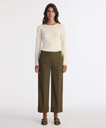  YARGICI Düz Yüksek Bel Pantolon