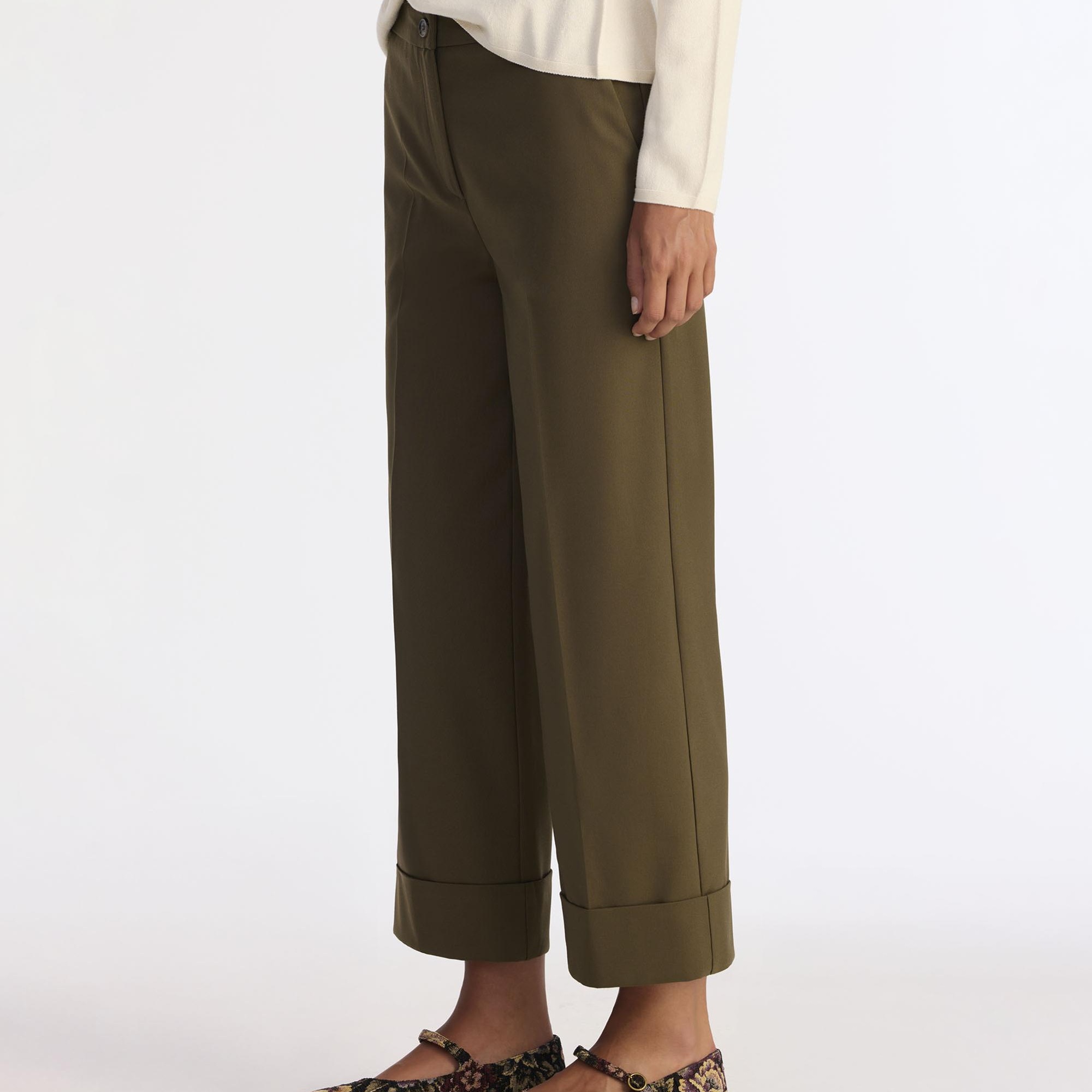 YARGICI Düz Yüksek Bel Pantolon