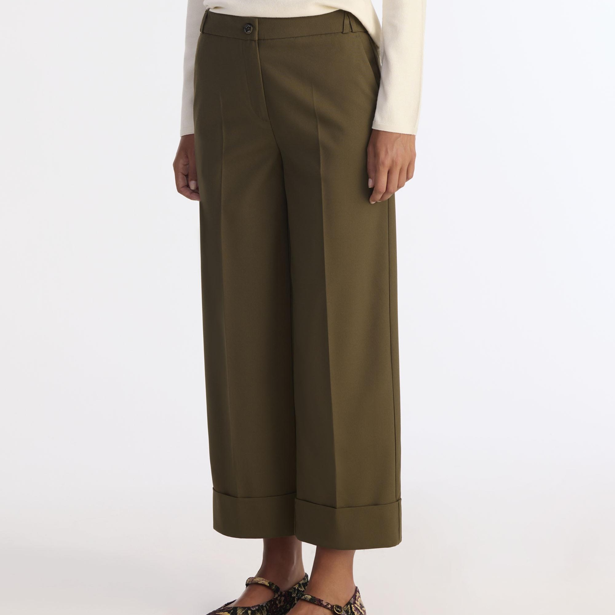 YARGICI Düz Yüksek Bel Pantolon