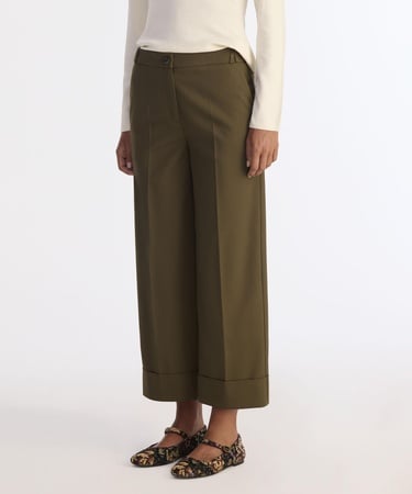  YARGICI Düz Yüksek Bel Pantolon