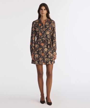  YARGICI Bol Hakim Yaka Uzun Kol Elbise