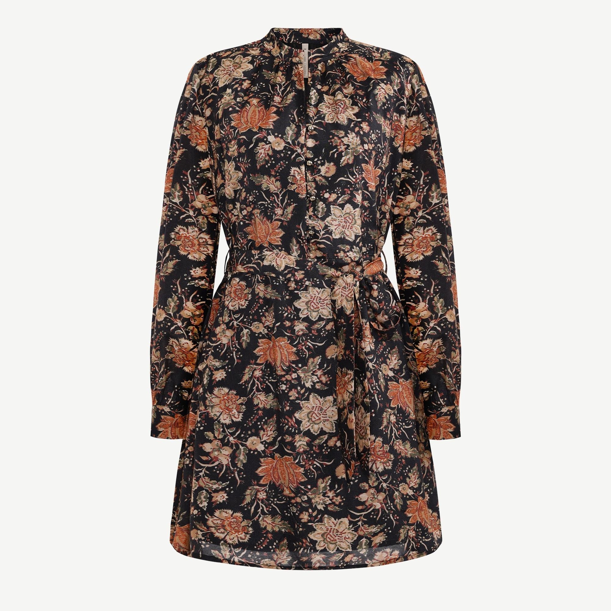 YARGICI Bol Hakim Yaka Uzun Kol Elbise