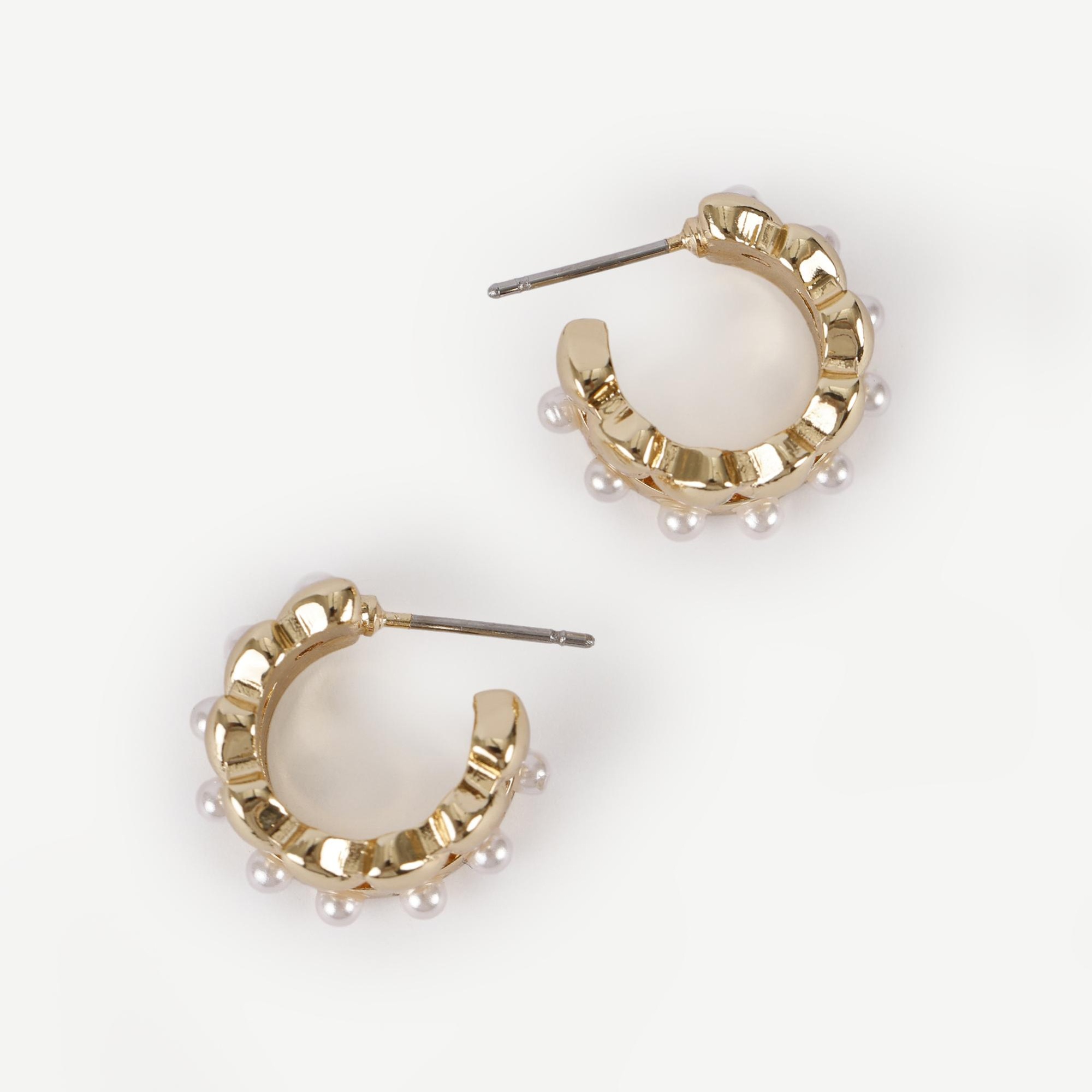 YARGICI Çift Sıralı Minimal Halka Küpe