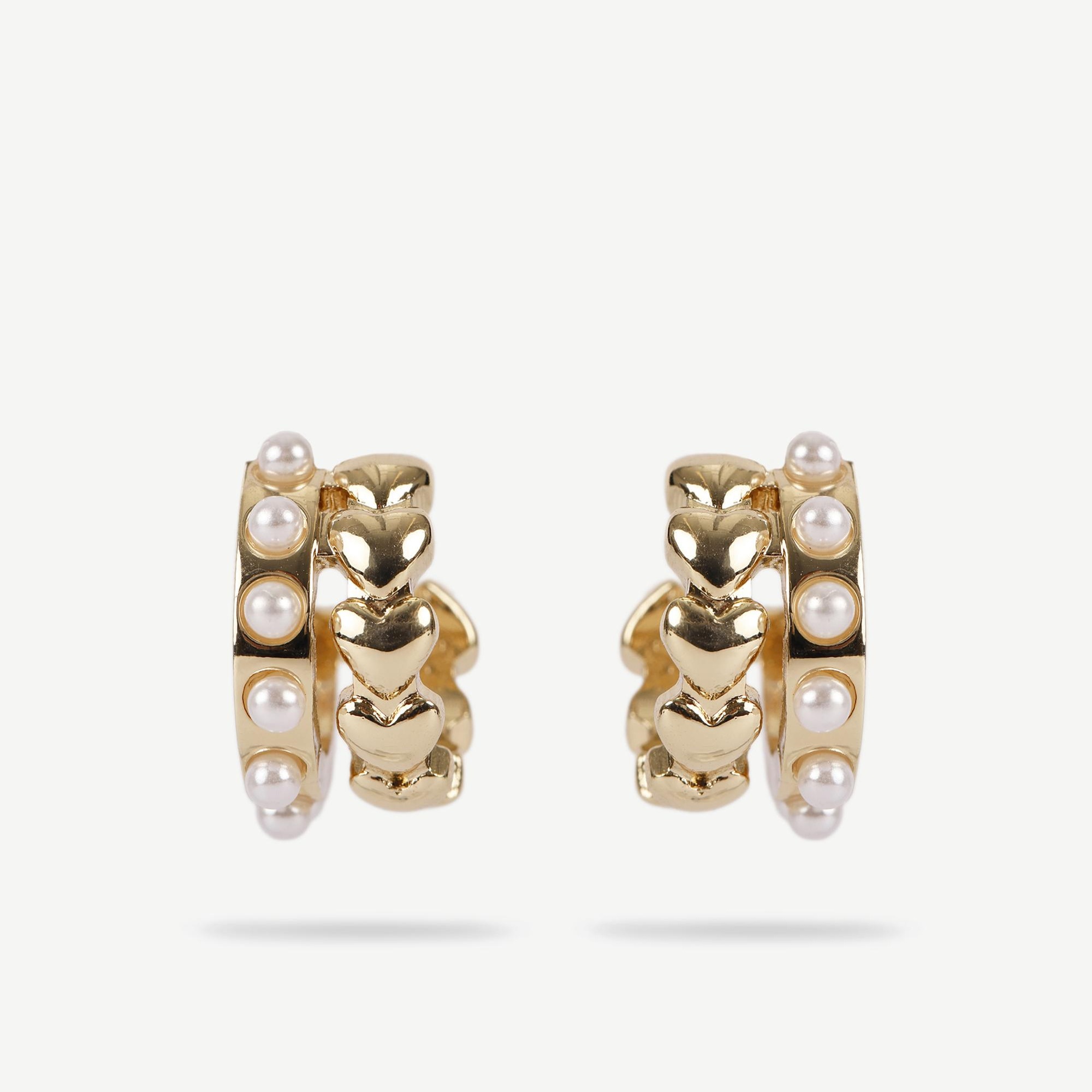 YARGICI Çift Sıralı Minimal Halka Küpe