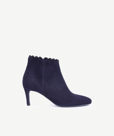  YARGICI Fermuarlı Deri Topuklu Ayakkabı