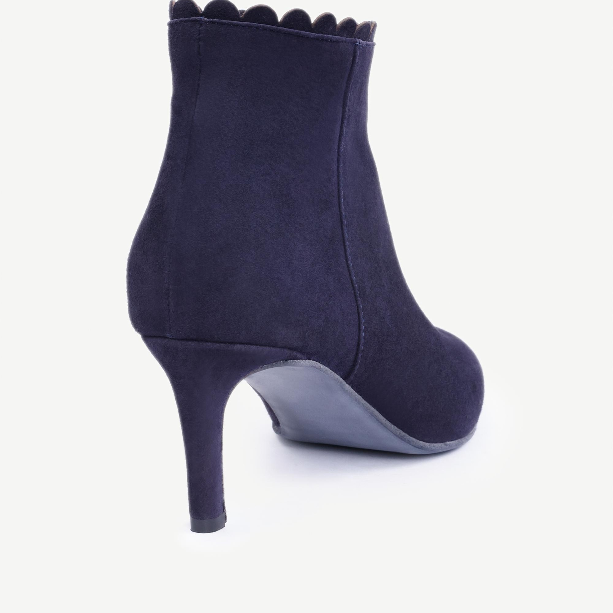 YARGICI Fermuarlı Deri Topuklu Ayakkabı