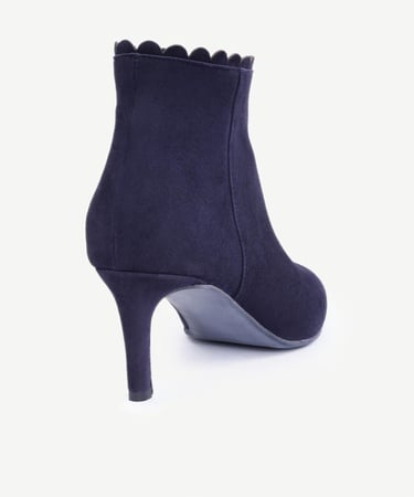  YARGICI Fermuarlı Deri Topuklu Ayakkabı