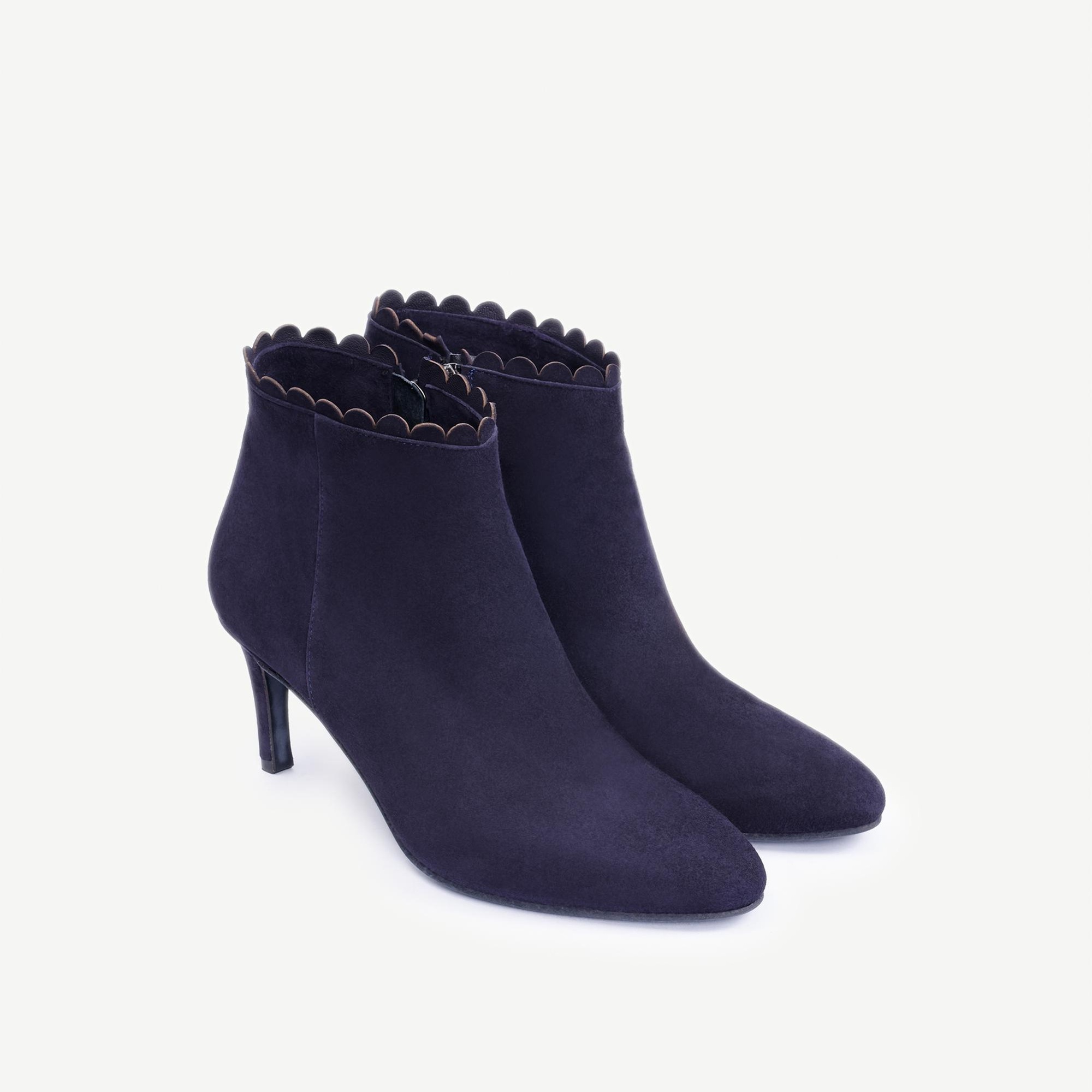 YARGICI Fermuarlı Deri Topuklu Ayakkabı