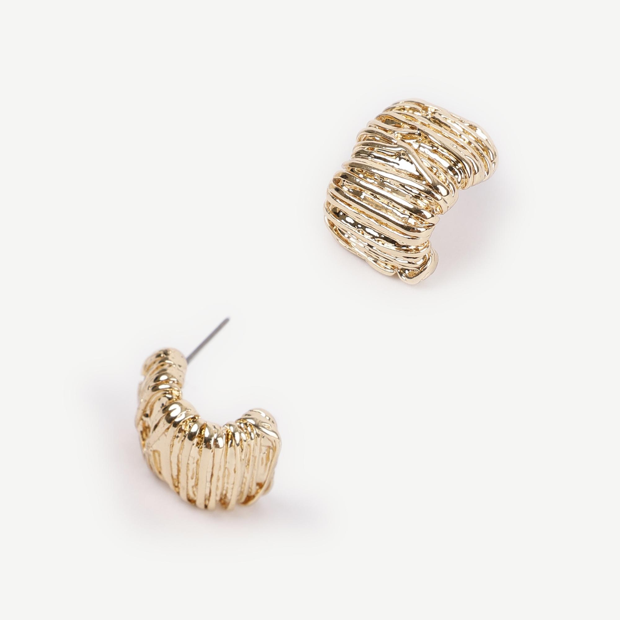 YARGICI Dokulu Gold Küpe