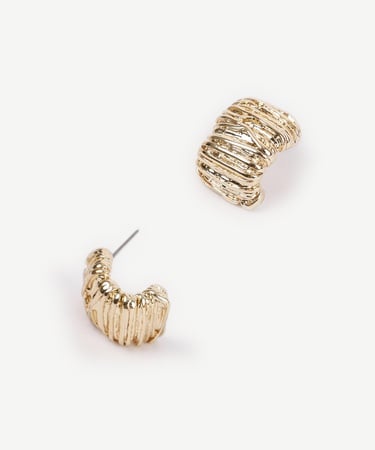  YARGICI Dokulu Gold Küpe