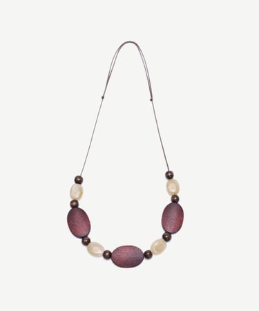  YARGICI Ahşap Detaylı Kolye