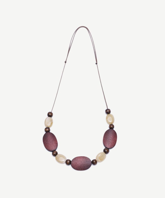  YARGICI Ahşap Detaylı Kolye