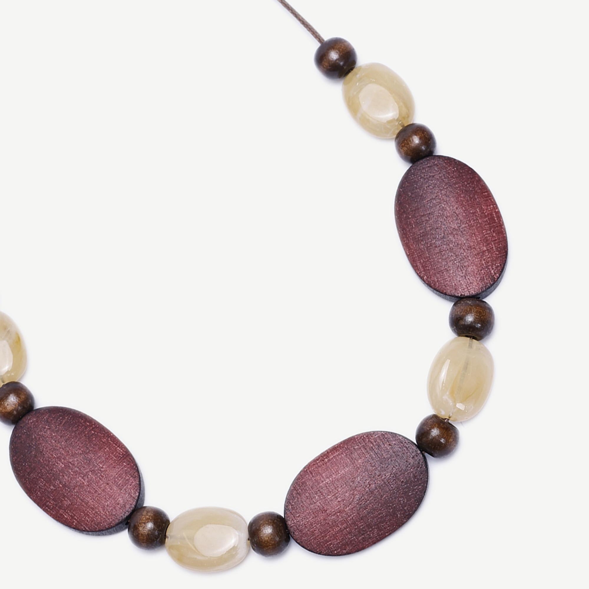 YARGICI Ahşap Detaylı Kolye