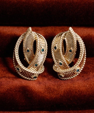  YARGICI Dokulu Gold Küpe