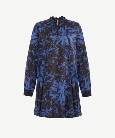  YARGICI Bol Boyundan Bağlamalı Uzun Kol Elbise