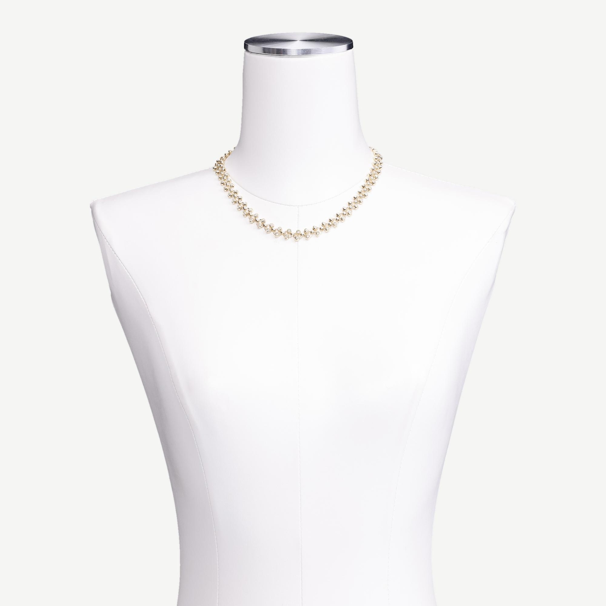 YARGICI Dokulu Gold Kolye