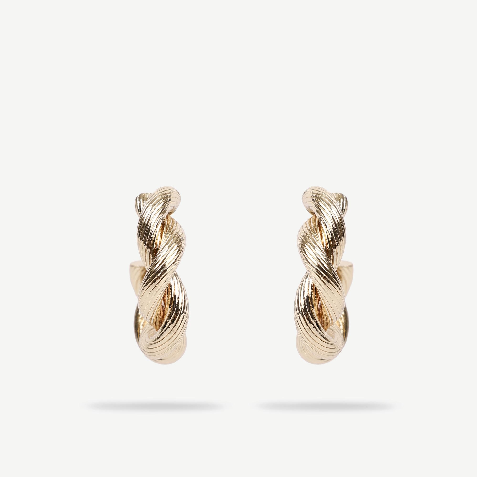 YARGICI Burgu Formlu Halka Küpe