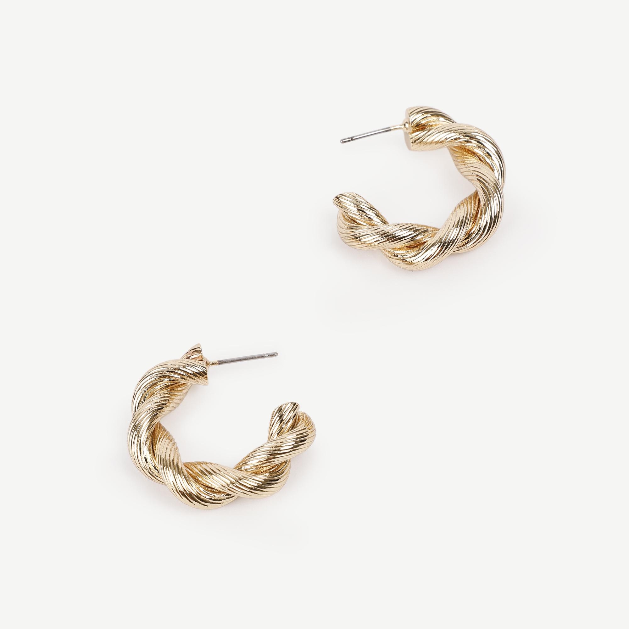 YARGICI Burgu Formlu Halka Küpe