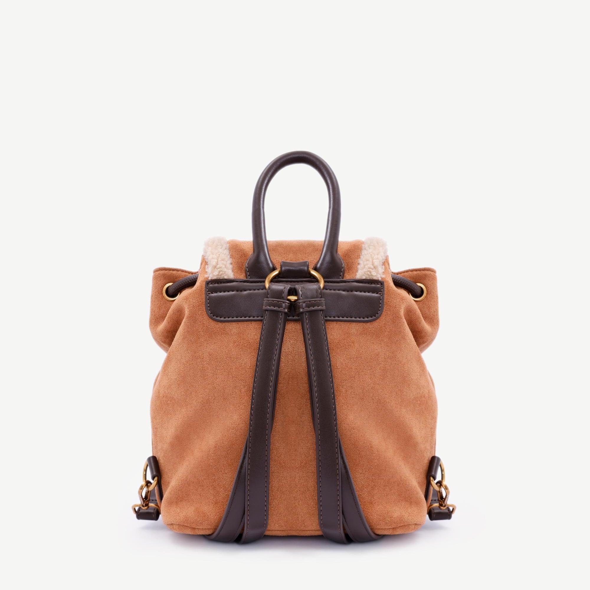 YARGICI Çift Cepli Peluş Garnili Sırt Çantası