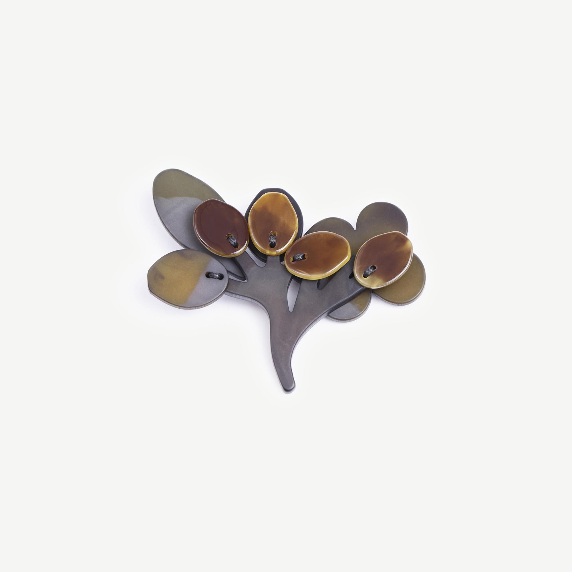 YARGICI Ağaç Formlu Broş