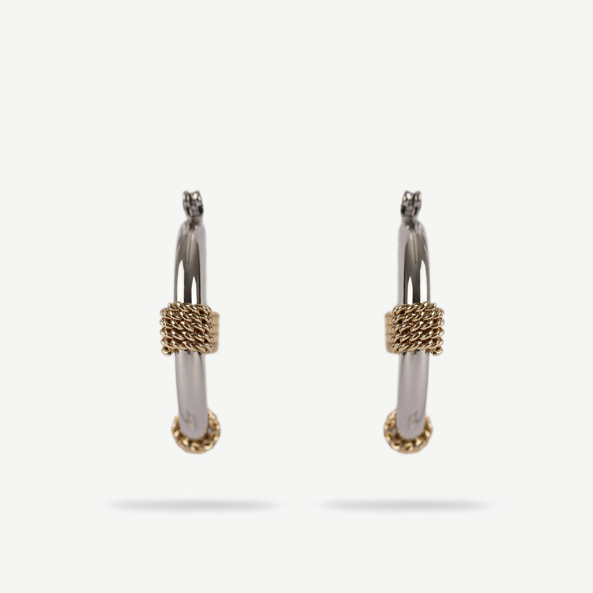 YARGICI Düğüm Detaylı Halka Küpe