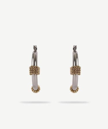  YARGICI Düğüm Detaylı Halka Küpe