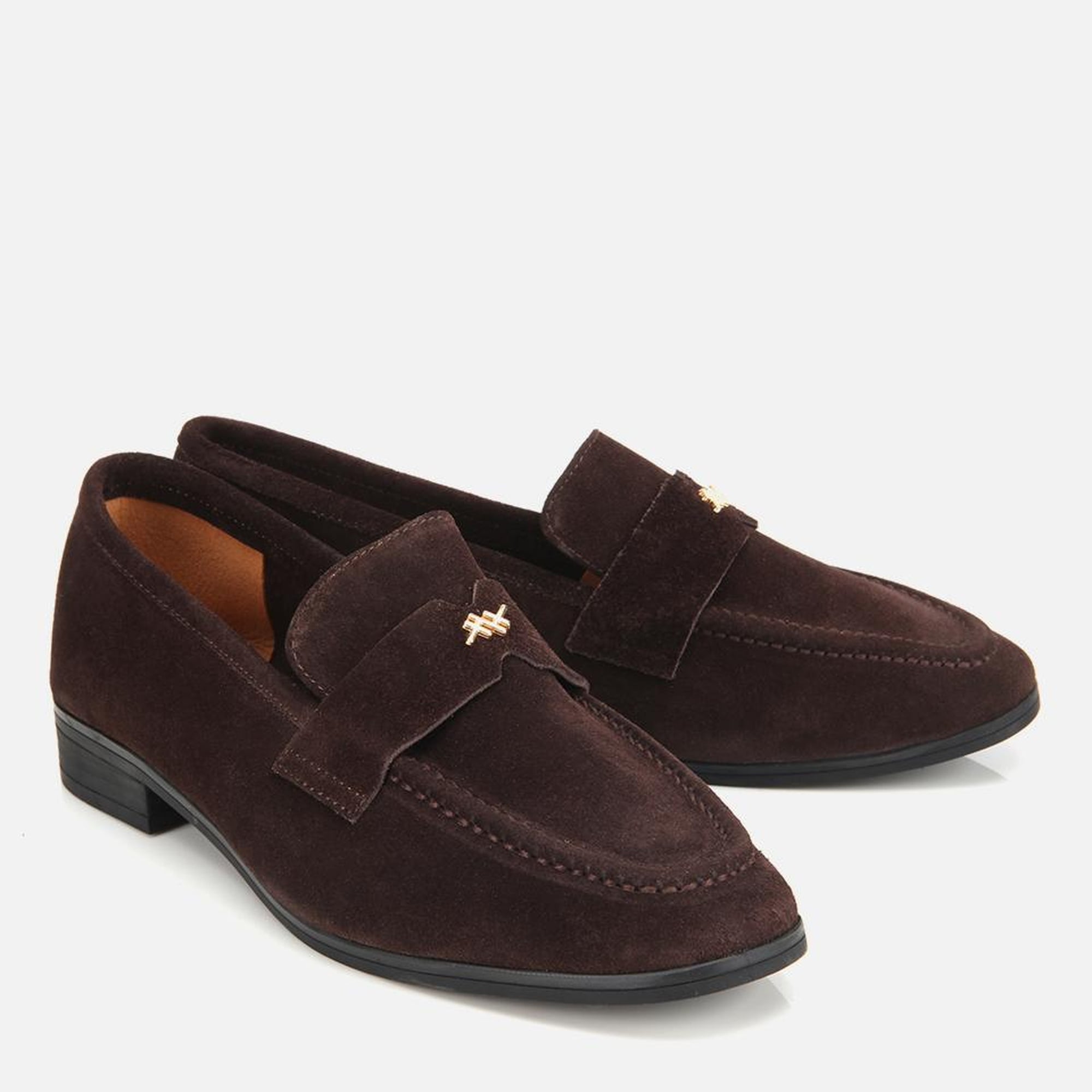 Kadın Süet Deri Kahverengi Yumuşak Dokulu Klasik Loafer