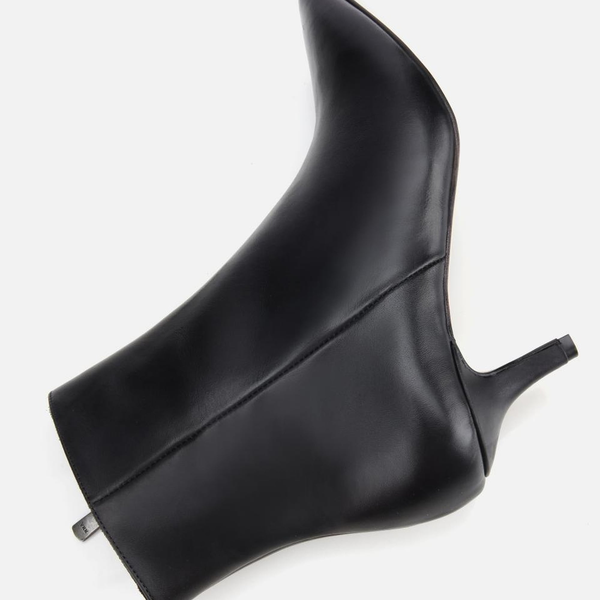 Kadın Deri Siyah Yarım Topuklu Bot